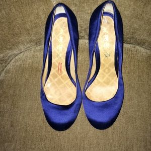 Royal blue heels by LAMB